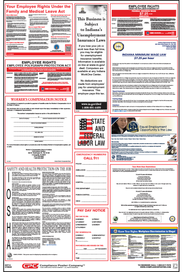 Indiana Labor Law Posters