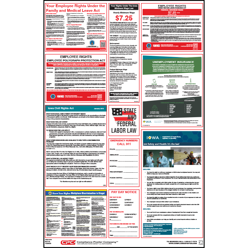 Iowa Labor Law Poster