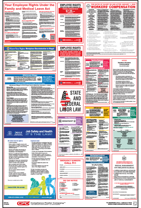Maine Labor Law Poster