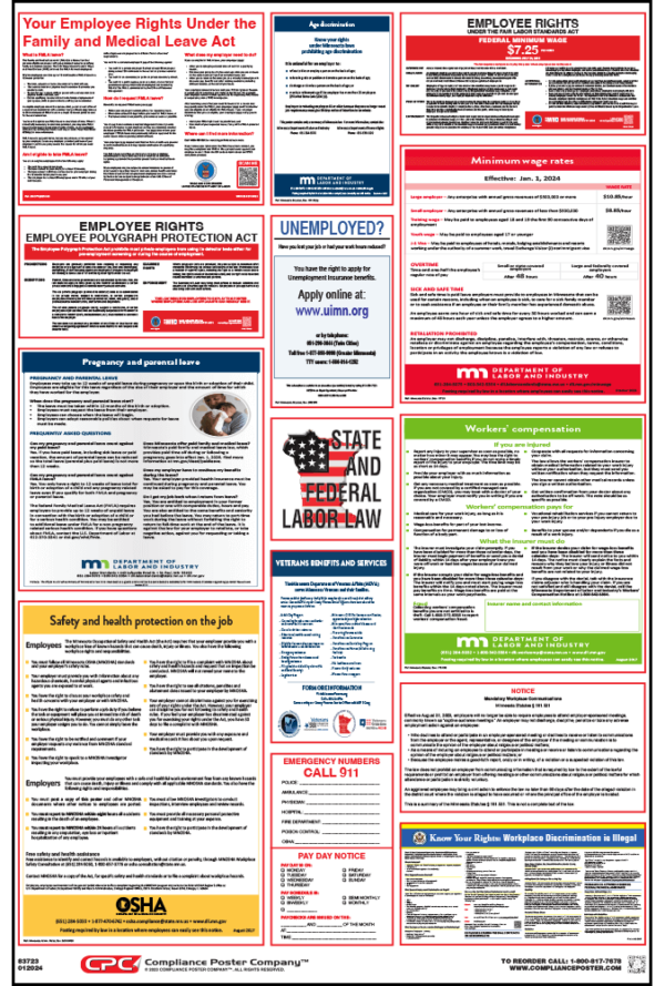 Minnesota Labor Law Poster