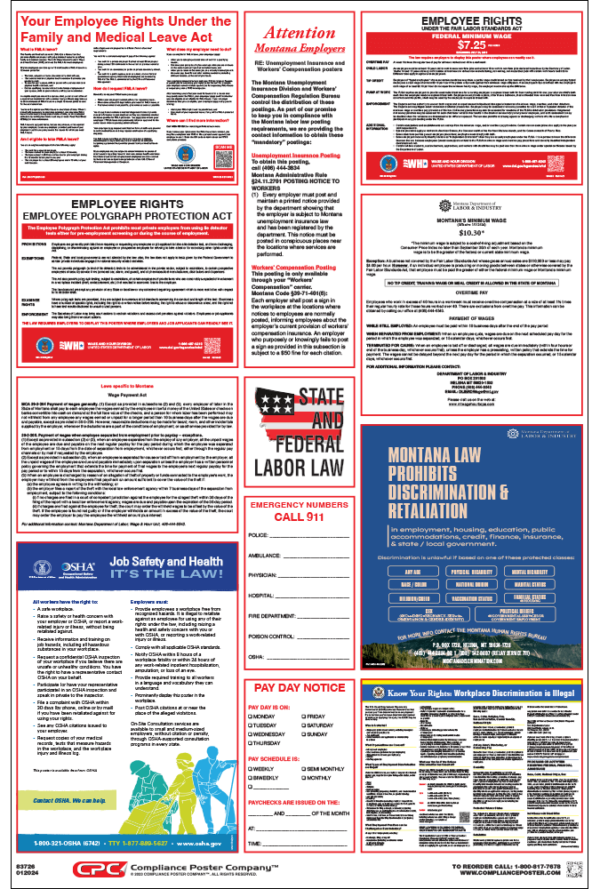 Montana Labor Law Poster