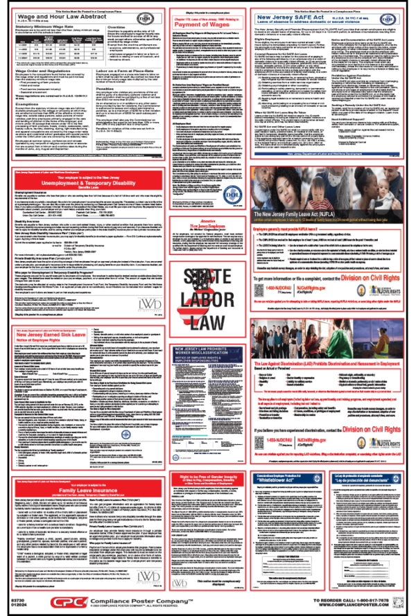 New Jersey Labor Law Poster