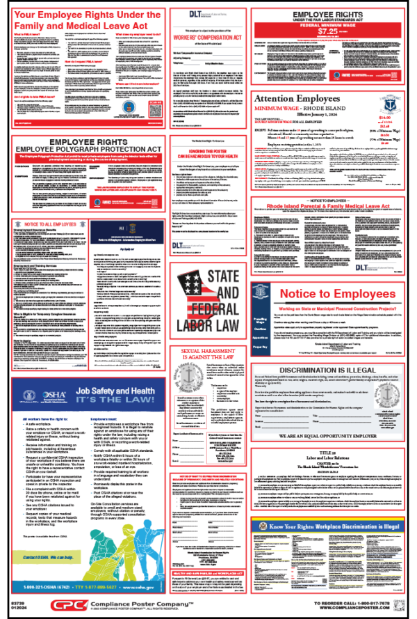 Rhode Island Labor Law Poster