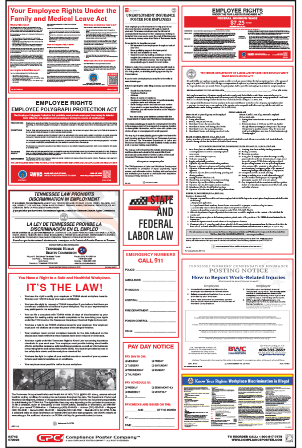 Tennessee Labor Law Poster