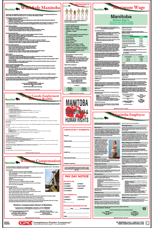 Manitoba Labour Law Poster