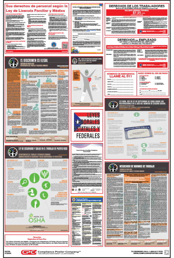 Puerto Rico Labor Law Poster