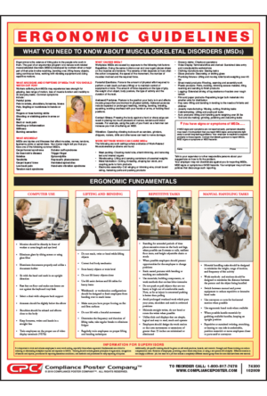 Ergonomics Guidelines Poster