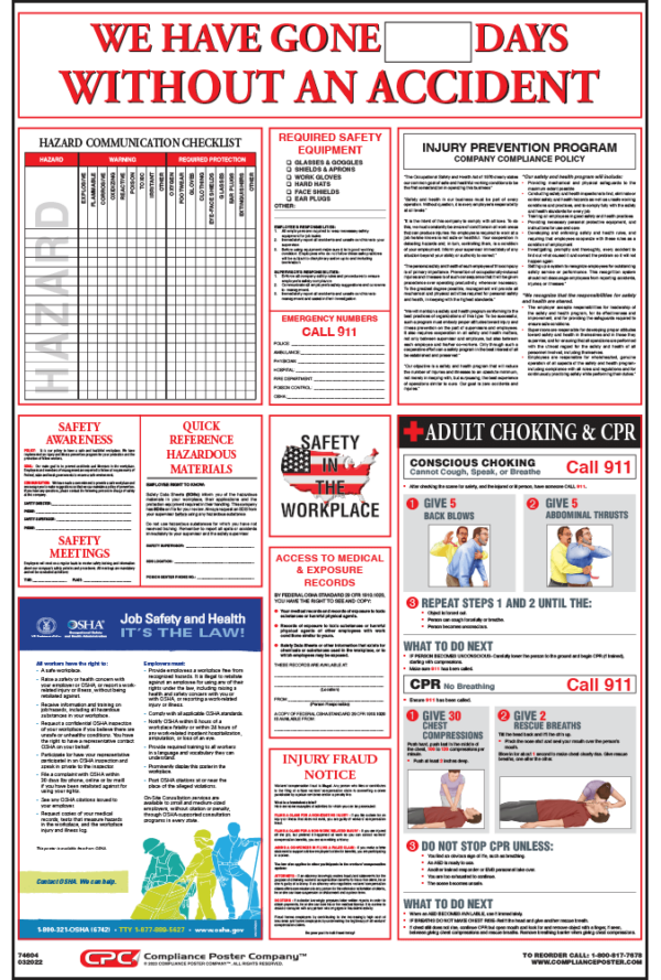 OSHA Workplace Safety Poster