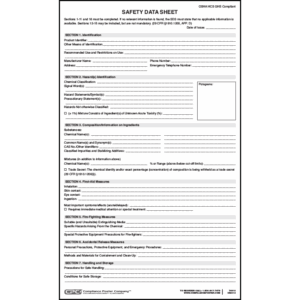 OSHA Safety Data Sheets