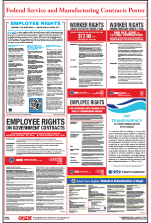 Federal Service and Manufacturing Poster English