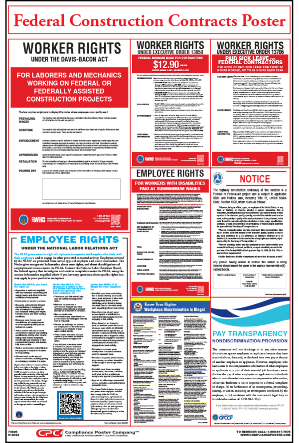Federal Construction Contracts Poster