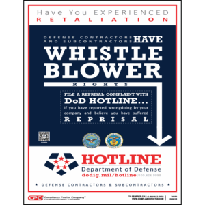 Defense Contractor Whistleblower Poster