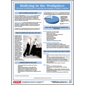 Bullying in the Workplace Poster
