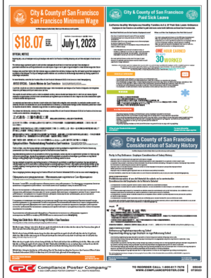 San Francisco Minimum Wage Poster