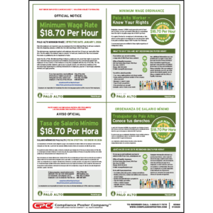 Palo Alto Minimum Wage Poster