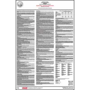 CA IWC Poster #2 - Personal Service Industry