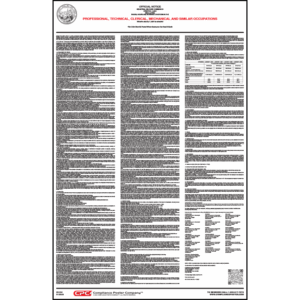 CA IWC Poster #4 - Professional, Technical, Clerical