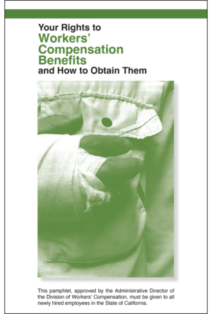 California Workers' Compensation Time of Hire Pamphlet