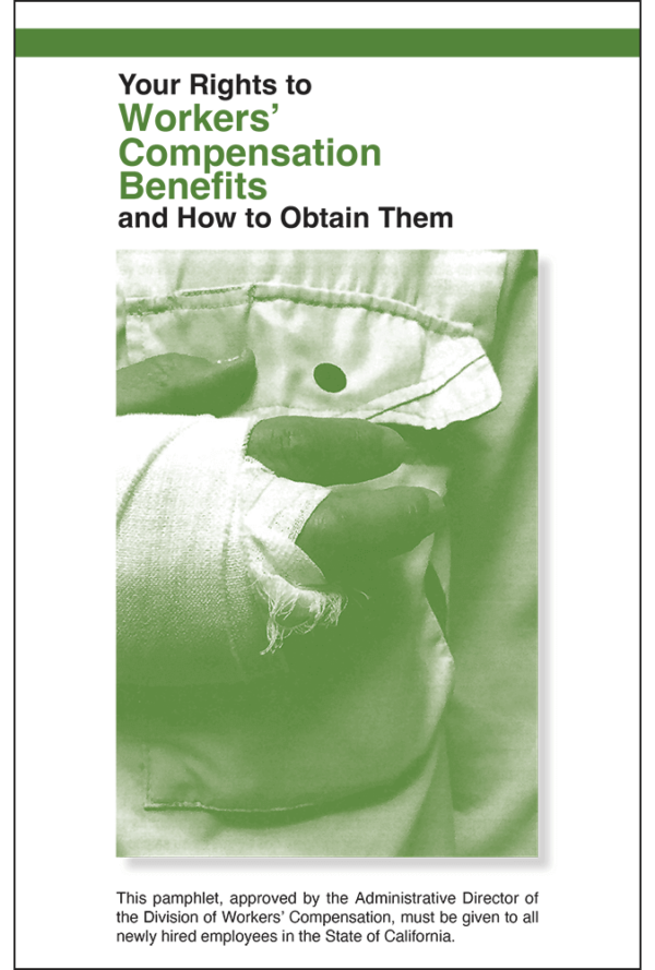 California Workers' Compensation Time of Hire Pamphlet