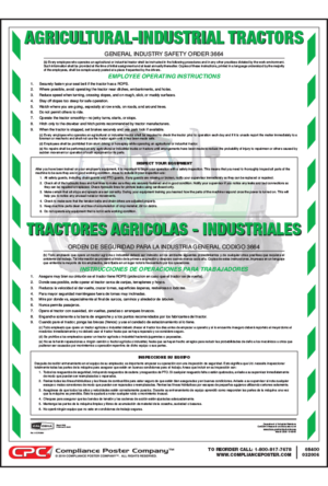 California Tractor Safety Poster
