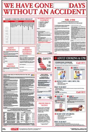 Cal/OSHA Workplace Safety Poster