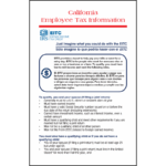 California Employee Tax Information Booklet