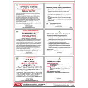 Sunnyvale Minimum Wage Poster