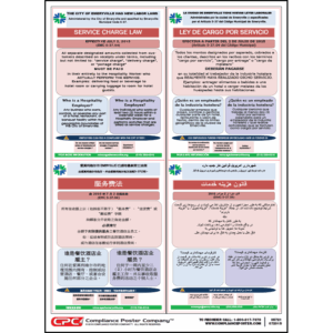 Emeryville, CA Service Charge Law Poster