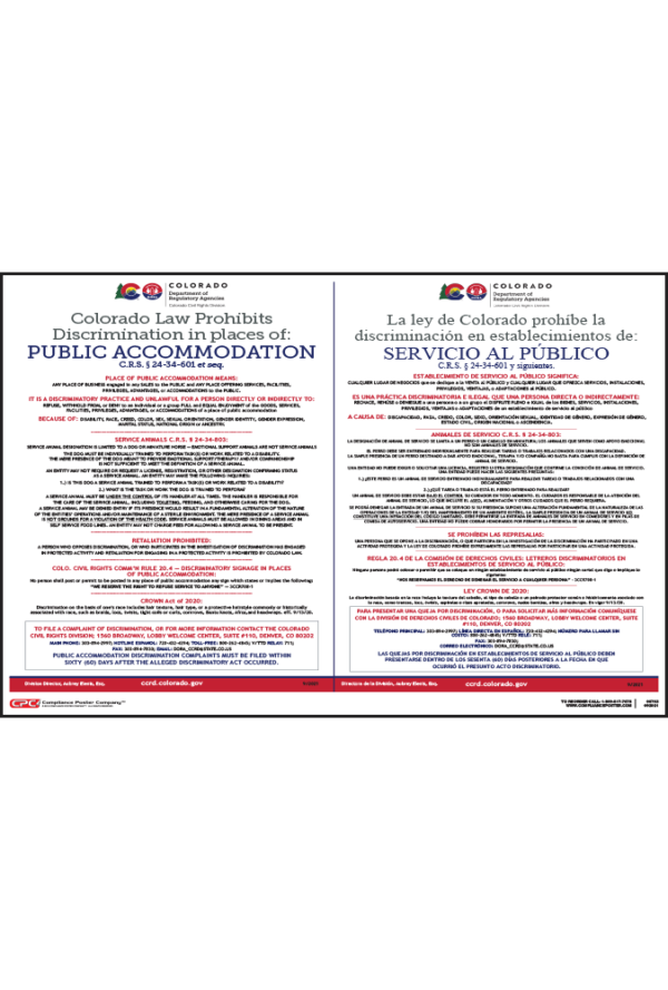 Colorado Anti-Discrimination Poster