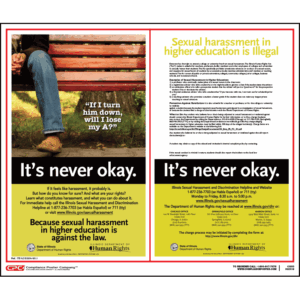 Illinois Sexual Harassment in Higher Education Poster