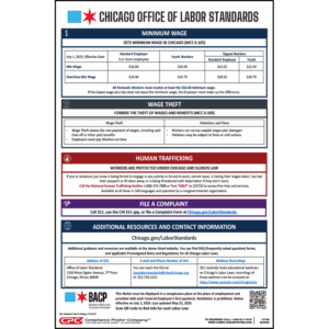 Chicago Minimum Wage & Paid Sick Leave Poster