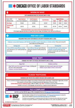 Chicago Minimum Wage & Paid Sick Leave Poster