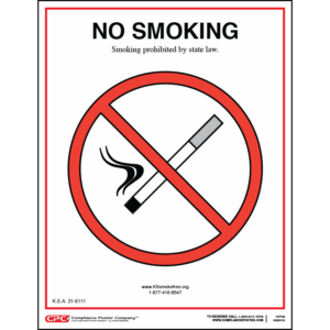 Kansas Smoking is Prohibited Signs