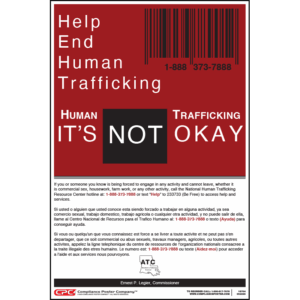 Louisiana Human Trafficking Poster