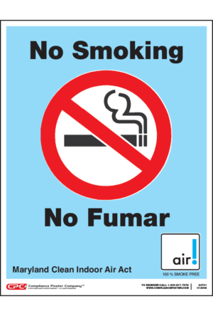 Maryland No Smoking Poster