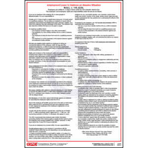 Massachusetts Employment Leave to Address an Abusive Situation Poster