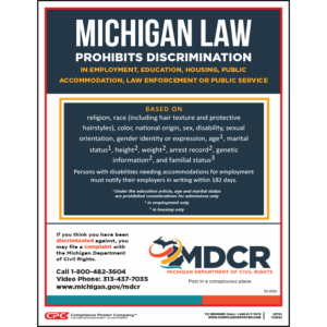 Michigan Public Accommodation Poster