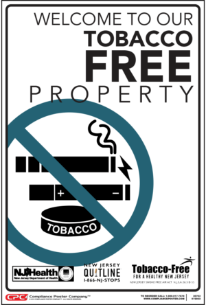 New Jersey No Smoking Poster