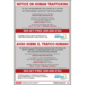 New Mexico Human Trafficking Poster