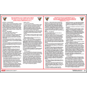 Santa Fe County Living Wage Poster