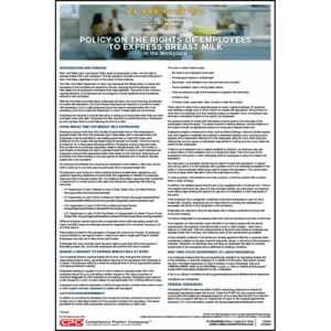 New York Bilingual Right to Express Breast Milk Poster