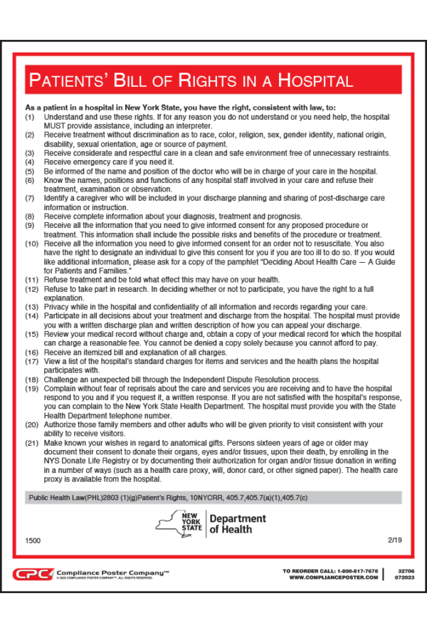 New York Patients' Bill of Rights