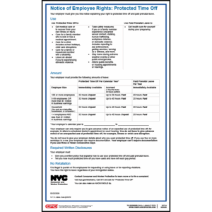 New York Paid Safe and Sick Leave Poster