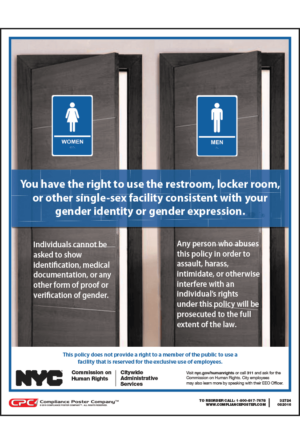 Single Sex Facilities Policy Poster