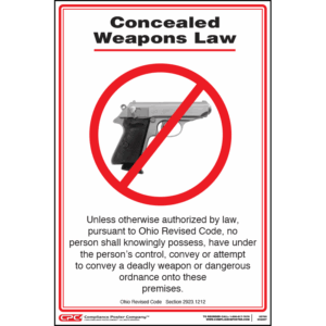 Ohio No Weapons Poster
