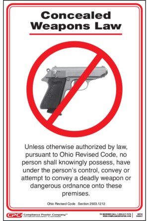 Ohio No Weapons Poster