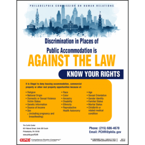 Philadelphia Public Accommodations Poster
