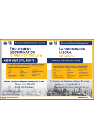 Philadelphia Employment Discrimination Poster