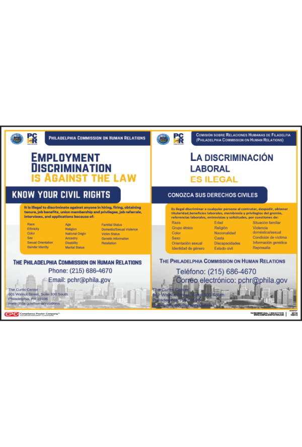 Philadelphia Employment Discrimination Poster