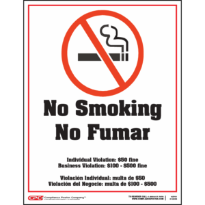Tennessee No Smoking Poster